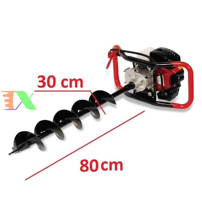 Khung sườn chắc chắn hỗ trợ người vận hành máy đào hố trồng cây di chuyển dễ dàng