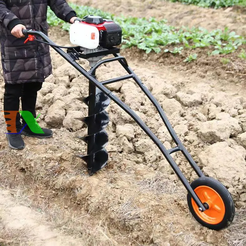 Sự đa dạng về kích thước mũi khoan lắp trên máy đào hố trồng cây hiện đại