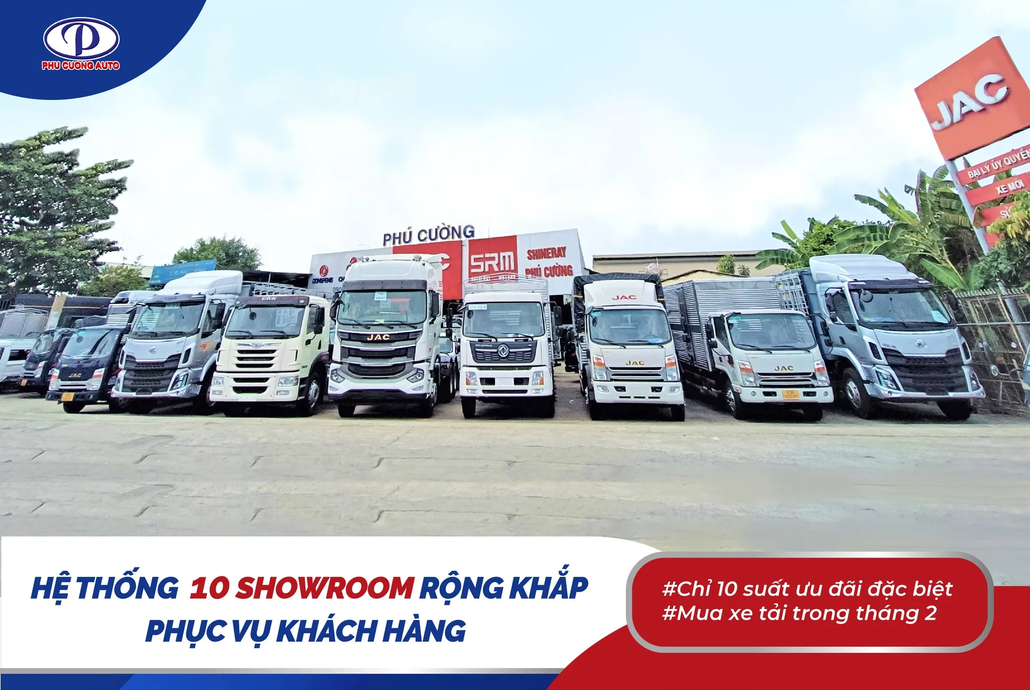 Showroom rộng khắp giúp bạn dễ trải nghiệm lái thử xe