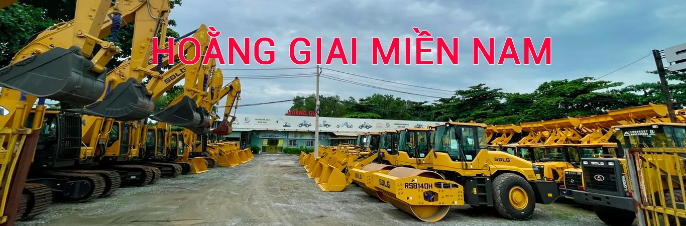 Banner quảng cáo các dòng máy công trình hoằng giai phân phối tại Việt Nam