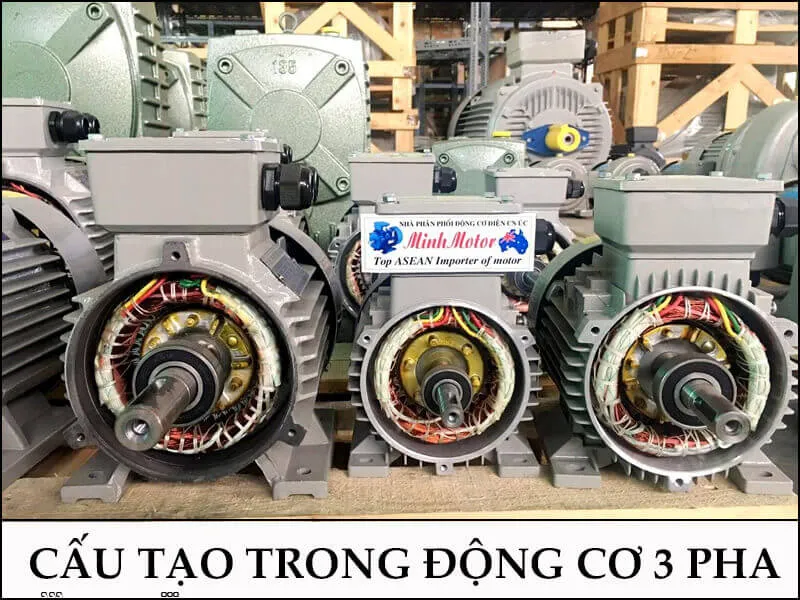 Cấu tạo động cơ điện xoay chiều 3 pha 380v
