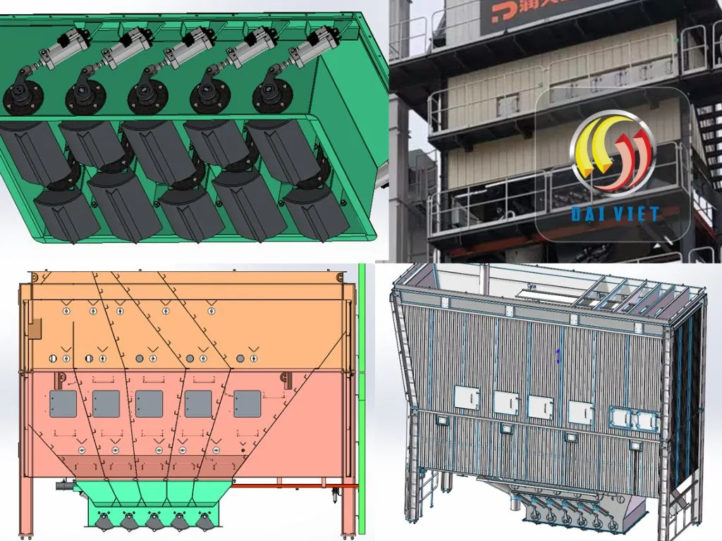 Silo nóng cốt liệu trong trạm trộn asphalt