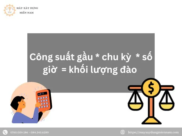 Công thức tính khối lượng đất mỗi ca