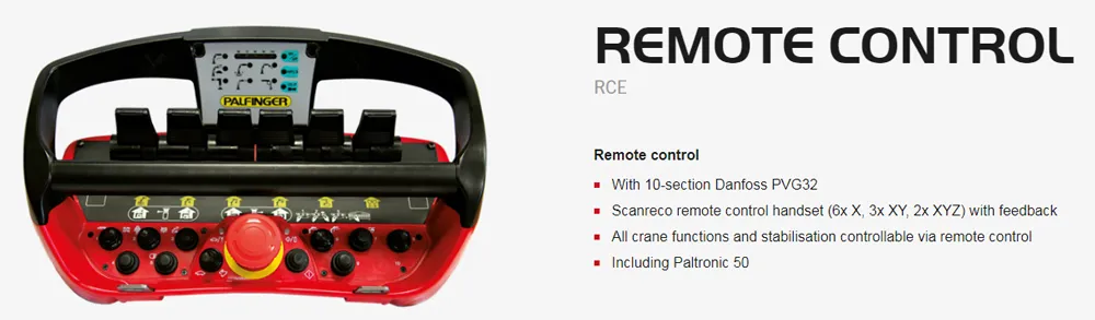 điều khiển từ xa cẩu gập