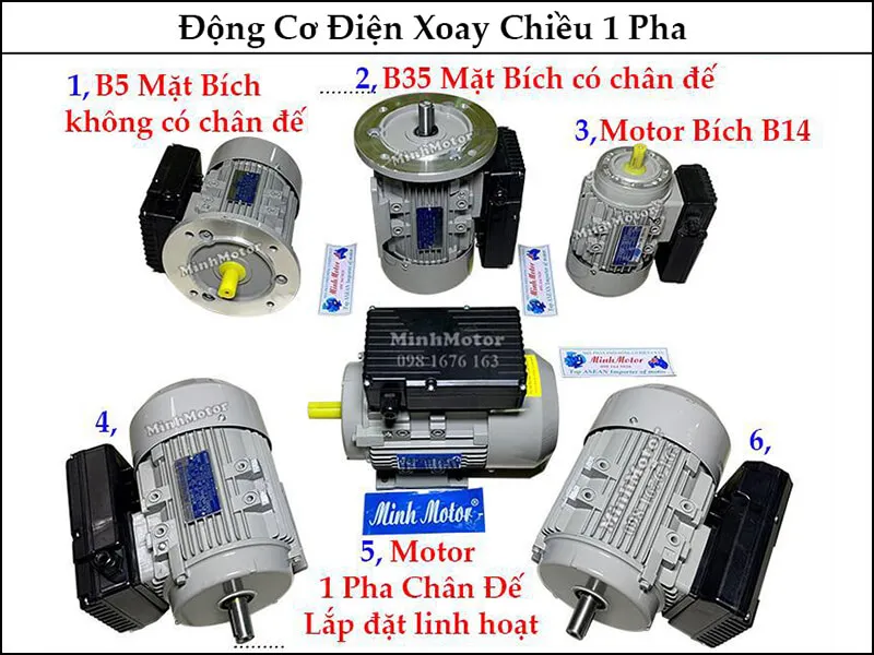 động cơ điện xoay chiều 1 pha loại thường