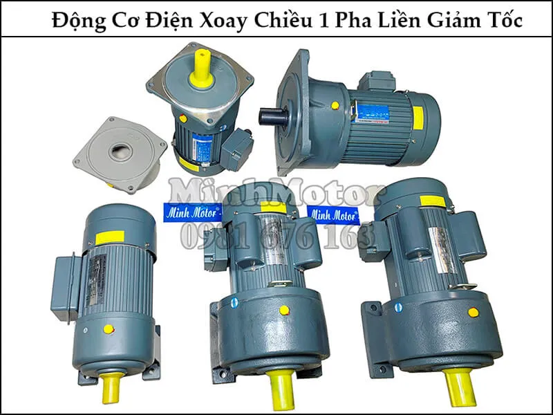 Động cơ xoay chiều 1 pha liền giảm tốc