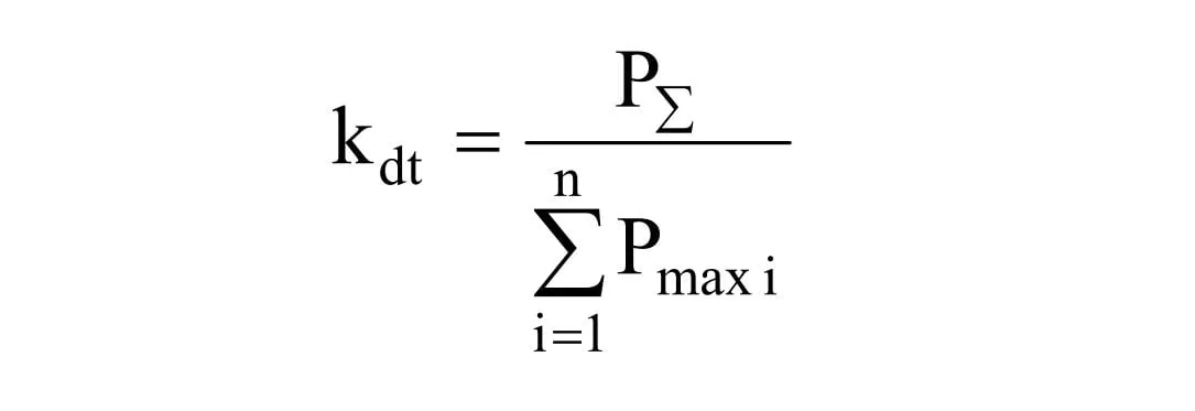 Cách tính hệ số đồng thời (kdt) cho trạm biến áp