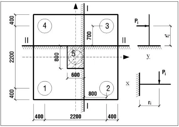 Sơ đồ tính cốt thép đài móng cọc theo mô hình dầm Console
