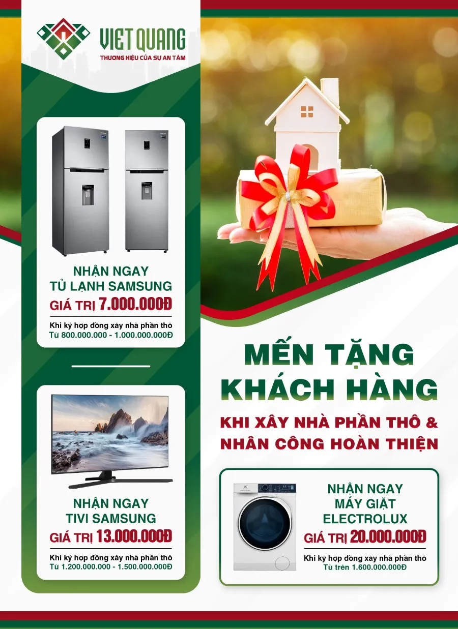 Chương trình khuyến mãi đặc biệt cho khách hàng xây dựng năm 2026