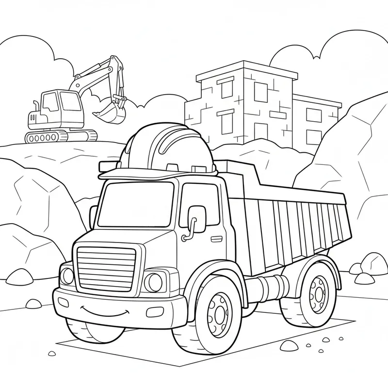 Mẫu hình xe ben tô màu hỗ trợ học tập