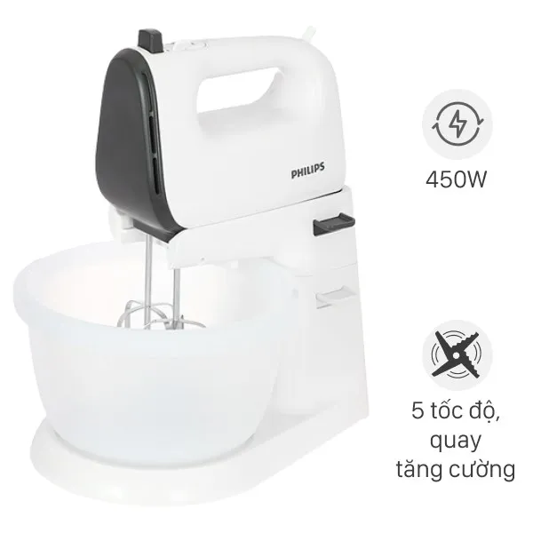 Thiết kế bảng điều khiển trực quan của máy nhồi bột Philips HR3745/00 phù hợp cho mọi đối tượng sử dụng