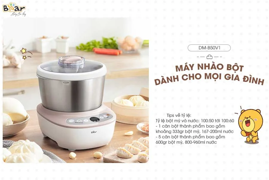 Video hướng dẫn vận hành máy trộn bột Bear 5L cho kỹ sư mới