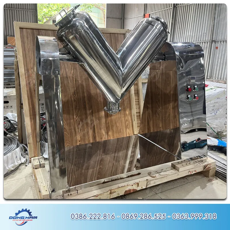 Buồng trộn inox 304 của máy trộn bột chữ v chịu mài mòn cao