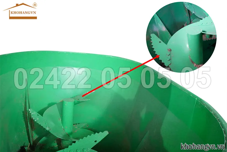 Hệ thống trục cánh trộn thẳng đứng