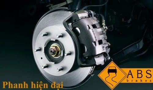 Cận cảnh cụm phanh đĩa tích hợp ABS trên trục trước Kia K250