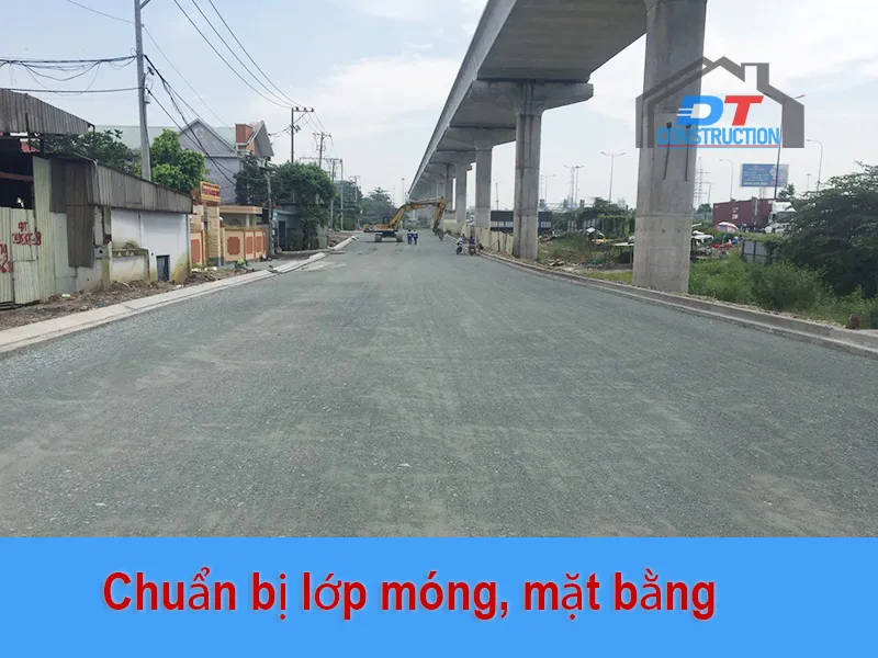 Công tác chuẩn bị bề mặt và hạ tầng trước khi thảm nhựa