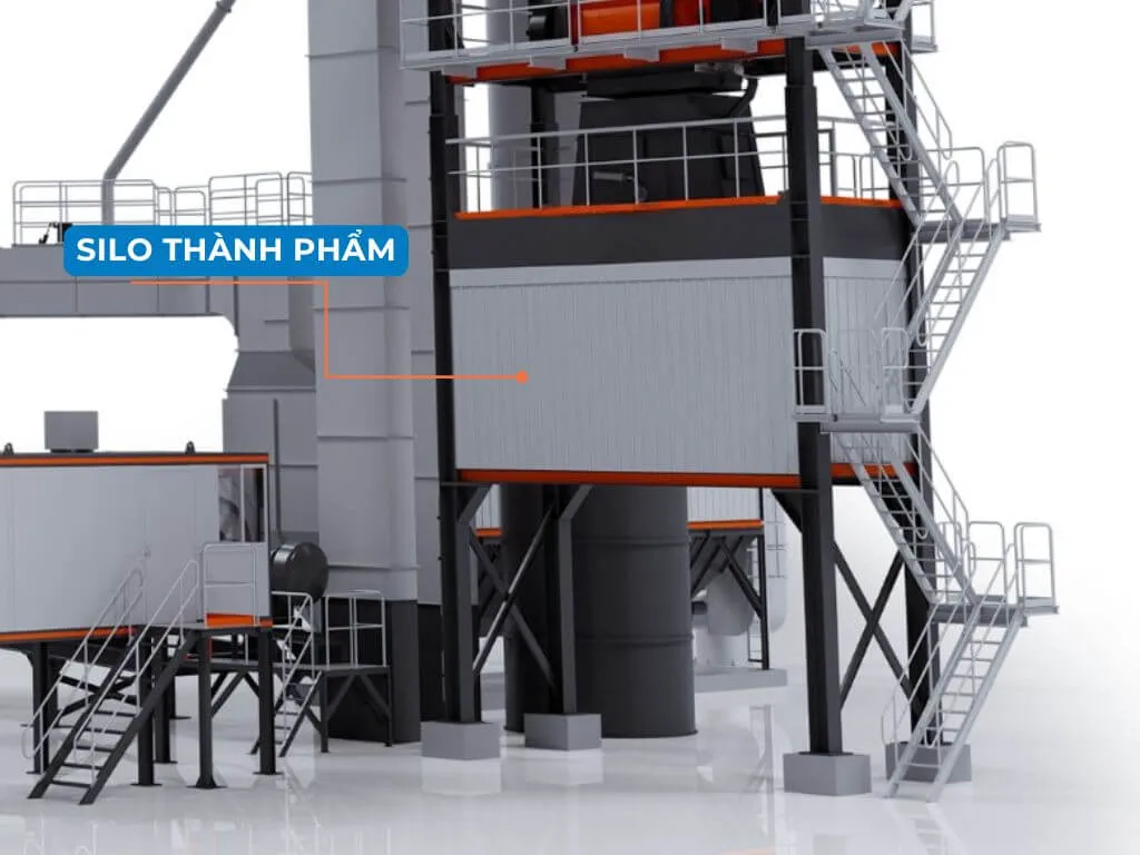 Silo chứa bê tông nhựa nóng thành phẩm