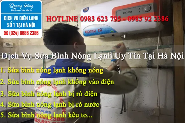 Kỹ thuật viên vệ sinh hệ thống làm nóng lạnh của thiết bị chuyên dụng