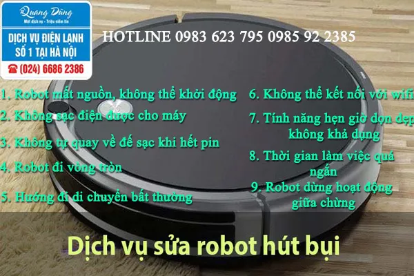 Sử dụng robot hút bụi hiện đại để vệ sinh sàn cabin điều khiển sạch sẽ