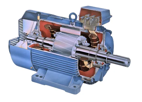 Động cơ đồng bộ giúp duy trì tốc độ ổn định trong vận hành cơ giới