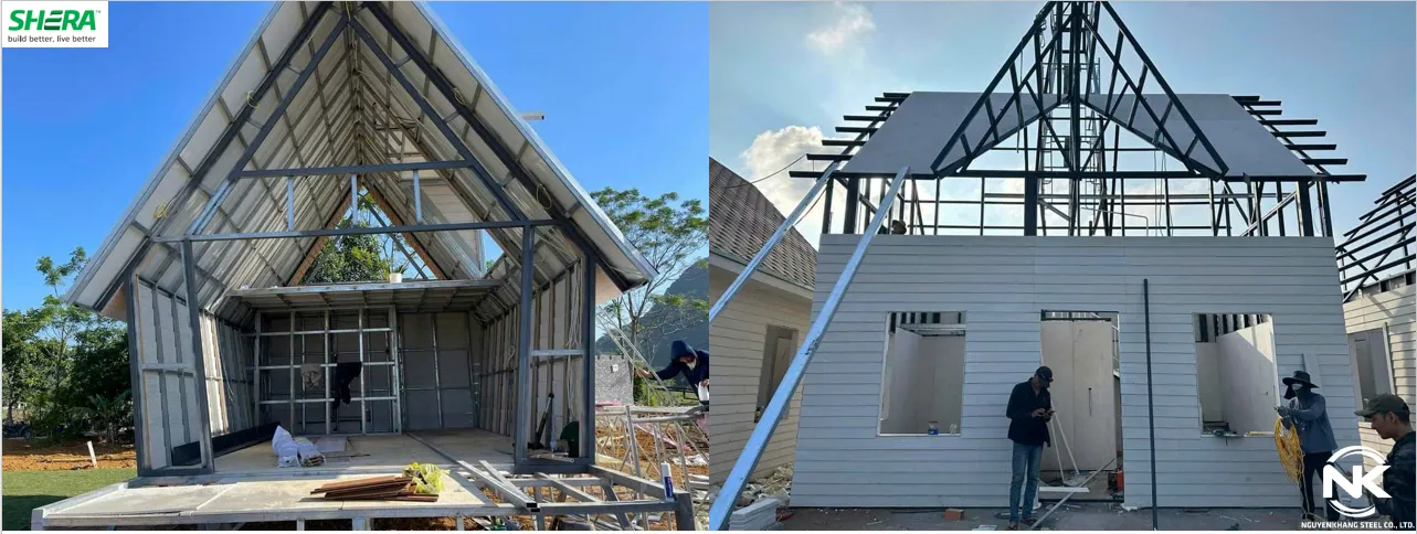 Tấm xi măng ốp mái chống nóng