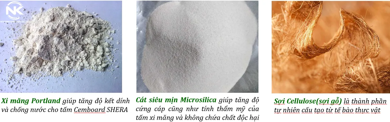 Cấu tạo tấm xi măng chịu nước