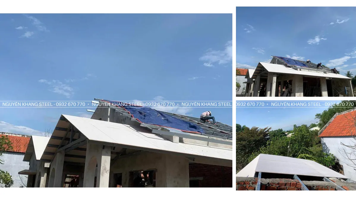 Tấm xi măng 18mm lợp mái ngoài trời