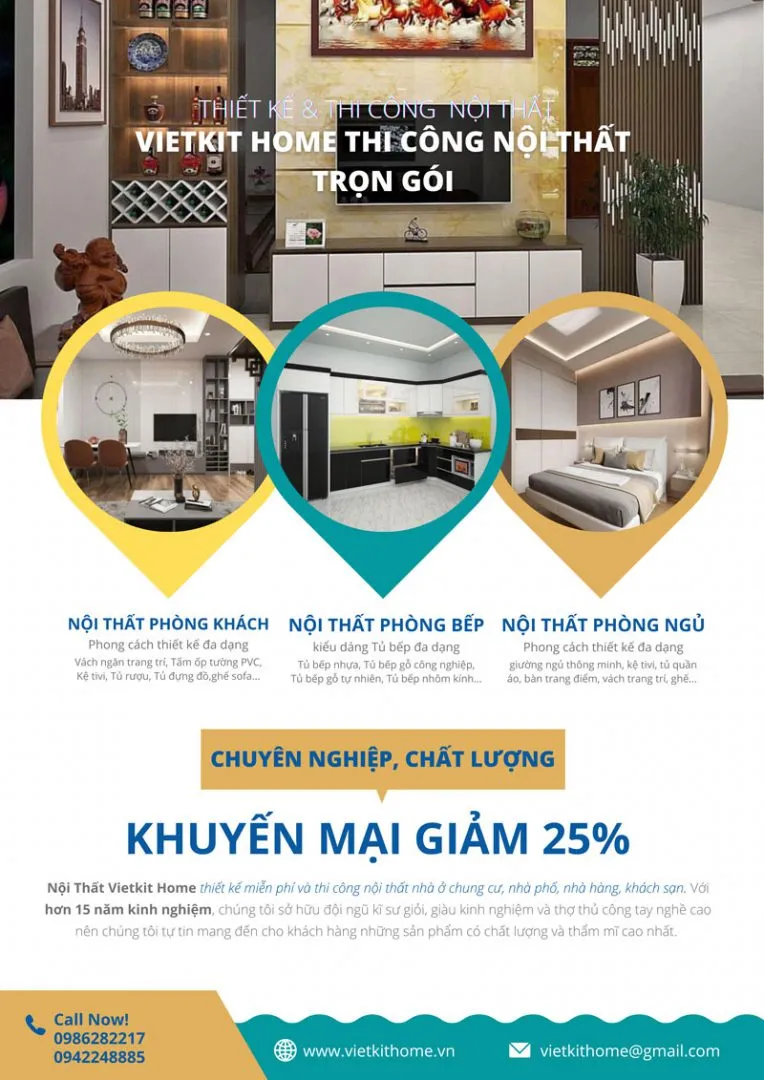 Vietkit Home - Đơn vị thiết kế và thi công nội thất chuyên nghiệp hàng đầu