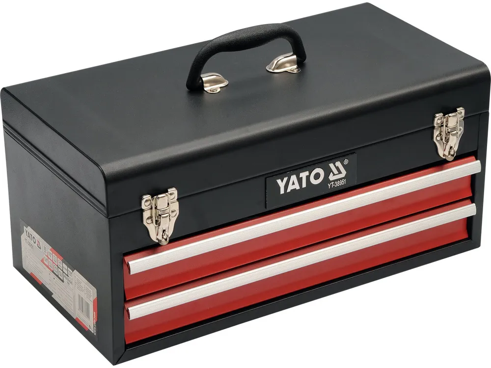 Cấu trúc 3 ngăn kéo của bộ đồ nghề sửa chữa Yato YT-38951 giúp phân loại dụng cụ khoa học