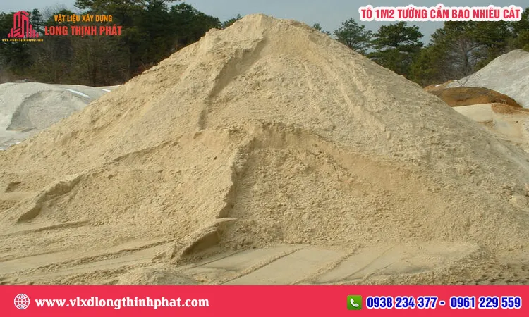 Cát tô trát tường đạt tiêu chuẩn về độ sạch và kích thước hạt mịn.