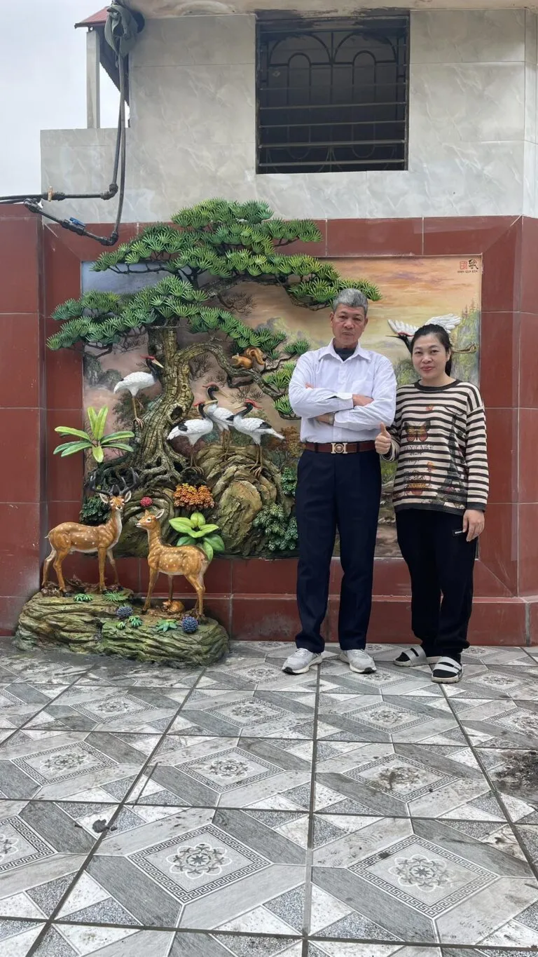 Tranh tường đắp nổi nghệ thuật phong cách decor