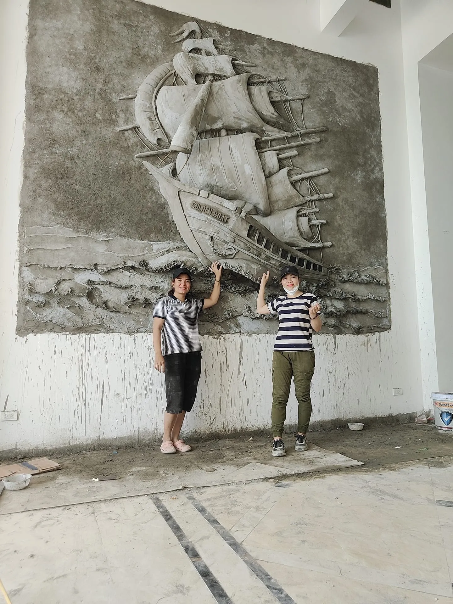 Tranh đắp Thuận Buồm Xuôi Gió mang lại tài lộc