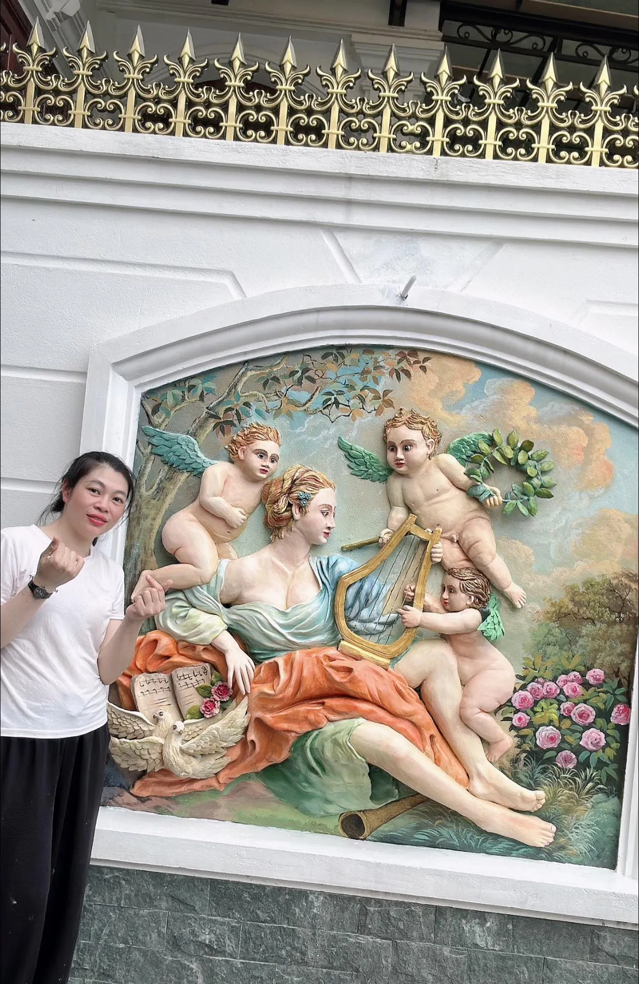 Sự đa dạng trong mẫu mã đắp phù điêu xi măng nghệ thuật