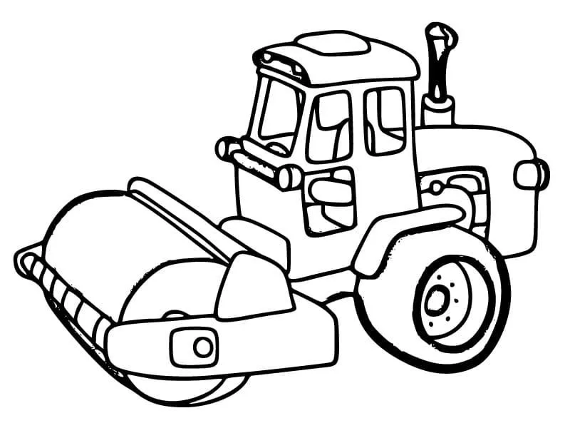 Hoạt động ngoại khóa bổ ích với tranh tô màu xe lu