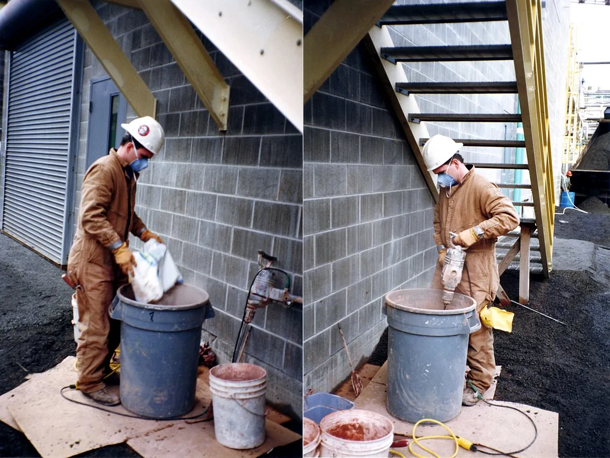 Xi măng được dùng để trát tường trong công trình dân dụng