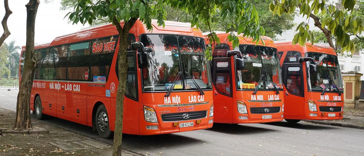 Đội xe Sao Việt vận hành chuyên nghiệp tuyến Hà Nội Lào Cai