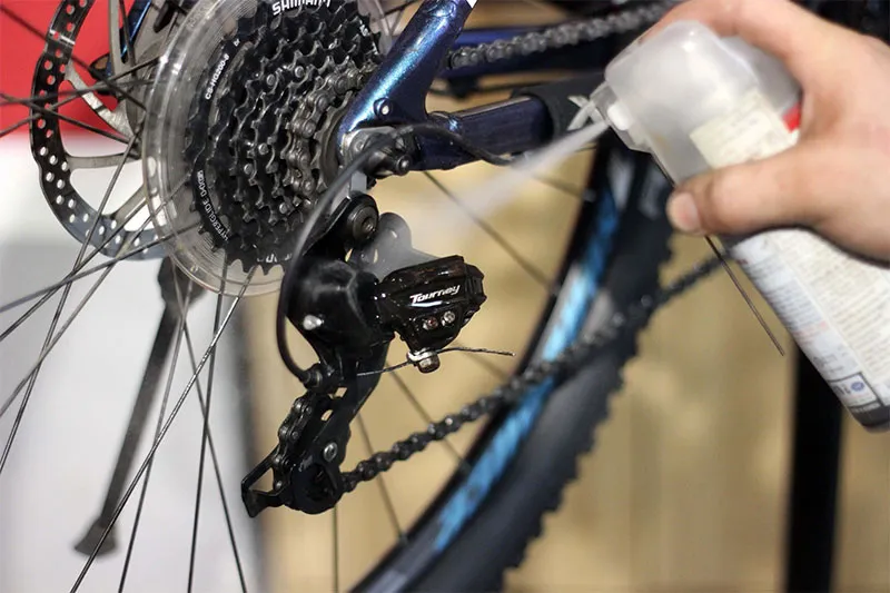 Vệ sinh và tra dầu mỡ xích, líp, đùi đĩa