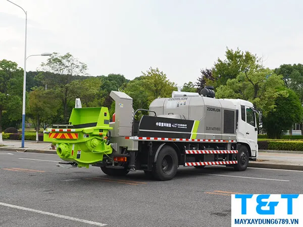 Xe bơm bê tông tự hành ZOOMLION CIFA có thiết kế tối ưu đem đến hiệu suất bơm thực tế đạt tới 80% năng suất theo tính toán lý thuyết