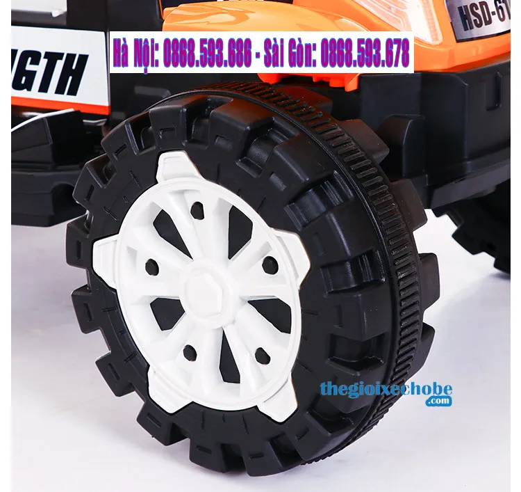 Bánh xe cỡ lớn với vân ma sát cao của máy xúc trẻ em HSD6105