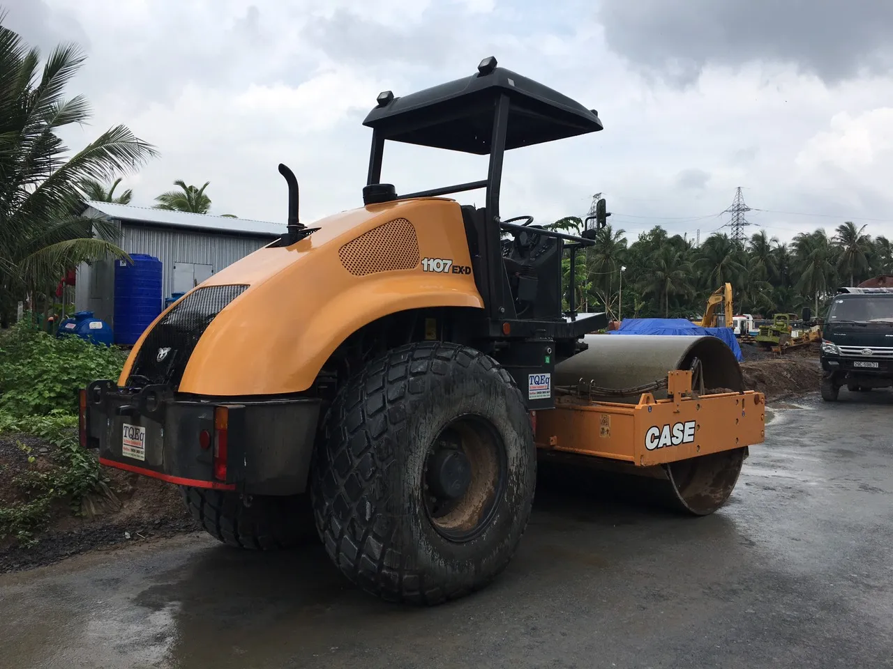 Thiết bị SANY thi công thực tế tại dự án Quốc lộ 60 Bến Tre