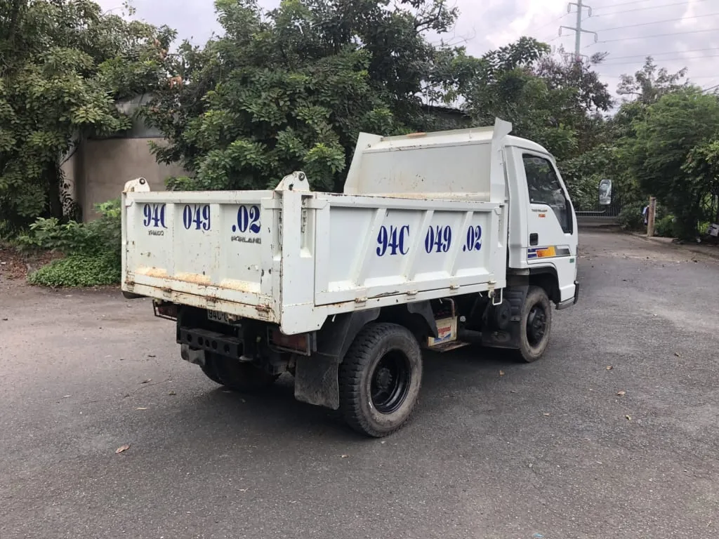 Thùng xe ben 2 5 tấn cũ thiết kế 3 bửng linh hoạt