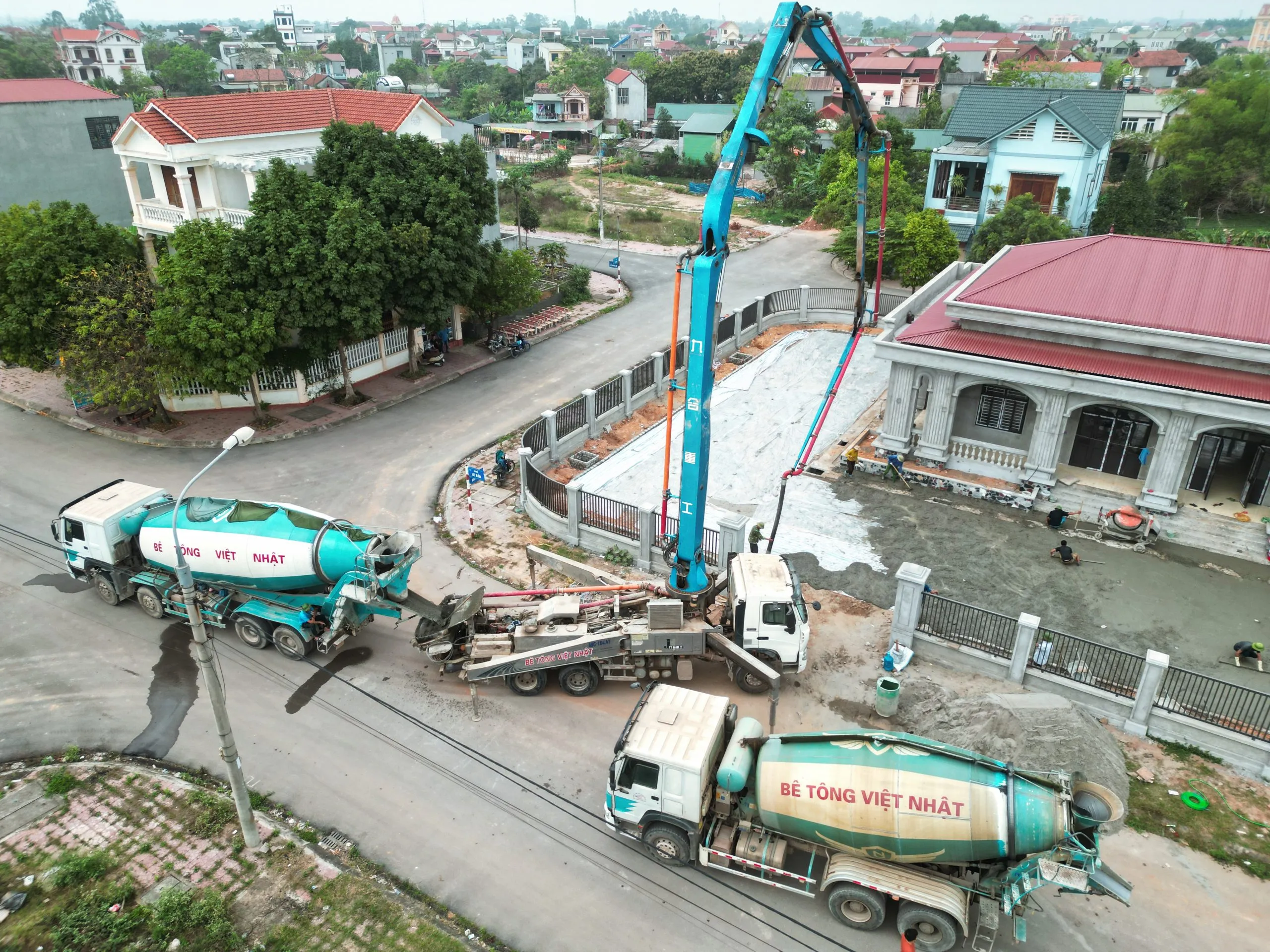 Sử dụng bê tông móng nhà mác 250 cho nhà xưởng