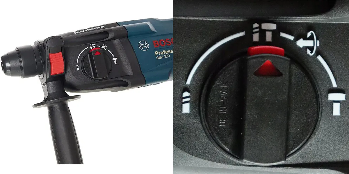 Các cơ chế làm việc của dòng máy khoan bê tông Bosch GBH 220 Professional