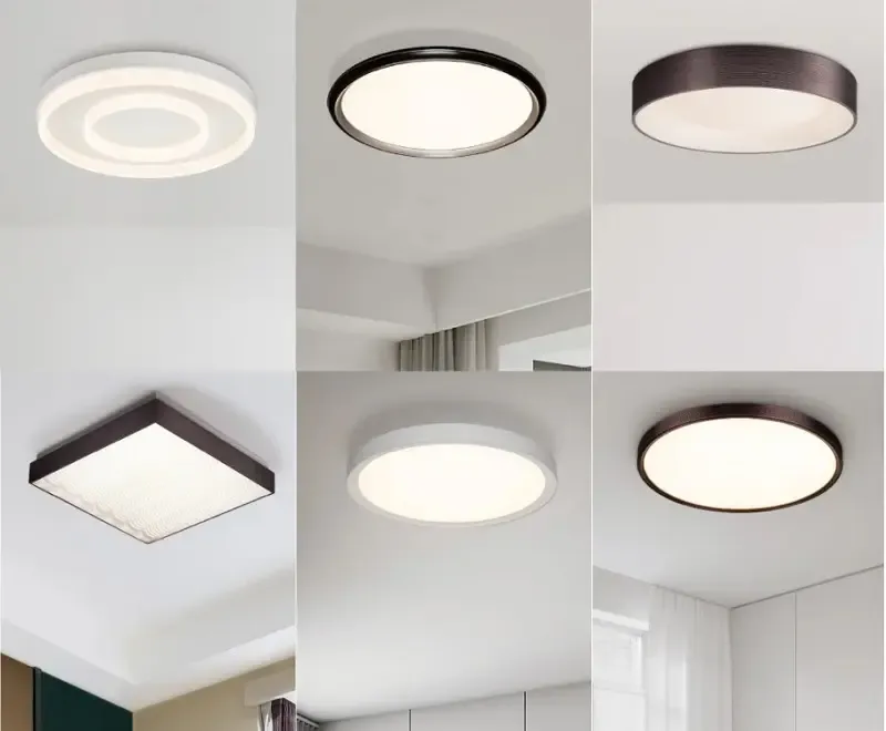 Các mẫu đèn ốp trần bê tông basic