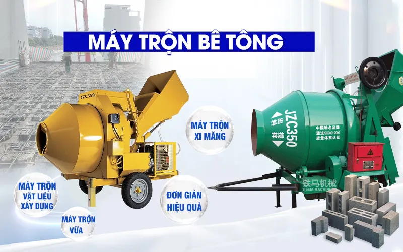Máy Trộn Bê Tông 1000L: Giải Pháp Tối Ưu Cho Mọi Công Trình