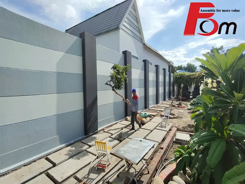 Hàng rào bê tông cốt thép lắp ghép pbcom giải pháp tối ưu, tiết kiệm.