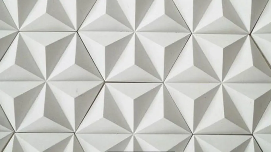 Mẫu gạch bê tông trang trí hình tam giác