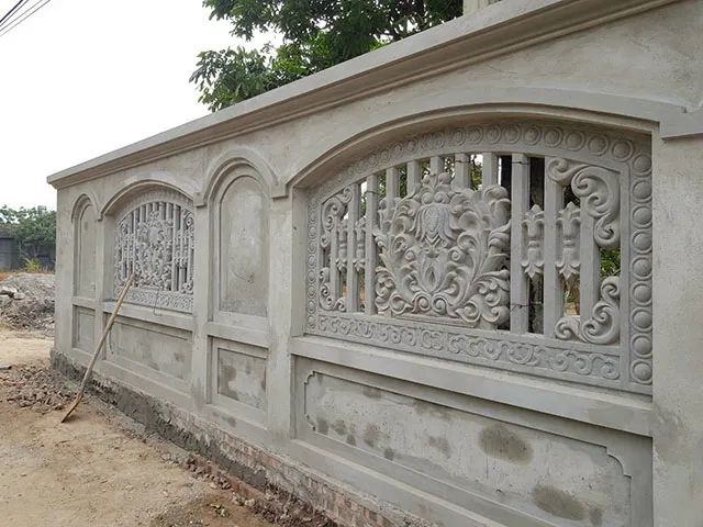 Tường rào bê tông cho biệt thự