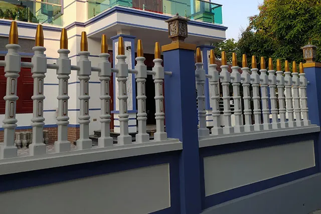 Mẫu tường rào bê tông trụ tháp