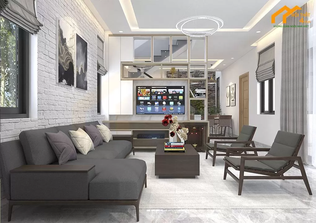 Vách Ngăn Phòng Khách Và Bếp Bằng Bê Tông: Giải Pháp Tối Ưu Cho Không Gian Hiện Đại